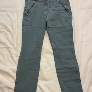 LOFT Gray and White Pants